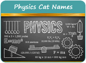 Physics Cat Names